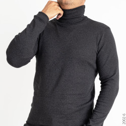 Гольфи чоловічі на флісі (графіт) оптом 