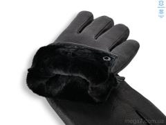 Перчатки, Королева оптом GN09-09М шкіра оленя подвійне хутро black