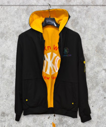 Куртки двусторонние мужские KZXN (черный) оптом 08219674 BL-012-1-70