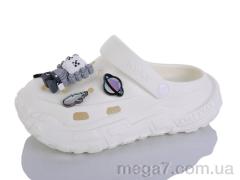 Кроксы, Alimama-Girnaive оптом 8160-3 білий