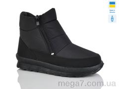 Ботинки, Selena оптом 114 чорний однотон.