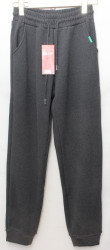 Спортивные штаны женские JJF на меху (серый) оптом 08269173 JW5036-35