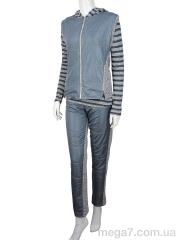 Спортивный костюм, Obuvok оптом OBUVOK Ж436 (04280) grey-black флис