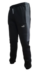 Спортивные штаны юниор на флисе (black) оптом 75863290 02-5