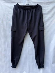 Спортивні штани (темно - сині) БАТАЛ  чоловічі оптом