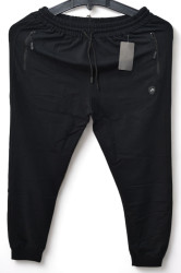Спортивные штаны мужские БАТАЛ (черный) оптом 50762489 04-49