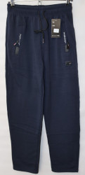 Спортивные штаны мужские на флисе  (dark blue) оптом 72963058 WK-2018B-26