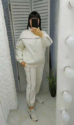 Спортивні штани жіночі на флісі ПОЛУБАТАЛ оптом --- 