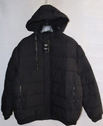 Куртки зимние мужские KDQ БАТАЛ (black) оптом 91243057 F101D-5