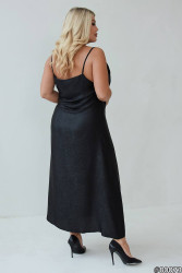 Сукні жіночі БАТАЛ (чорний) оптом Мис Елегант