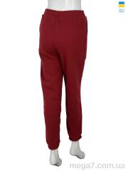 Спортивные брюки, Obuvok оптом OBUVOK 08113 бордовий, флис