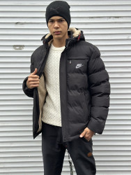 Куртки зимние мужские на меху (черный) оптом Китай 13629840 07-116