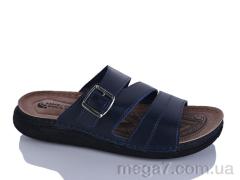 Шлепки, Oscar оптом 01-17 синій к.