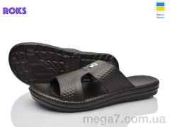 Шлепки, Roks оптом 137 шоколад