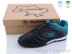 Футбольная обувь, Restime оптом Restime DM023920-1 black-cyan