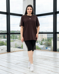Спортивные костюмы женские БАТАЛ оптом 07946538 15-27