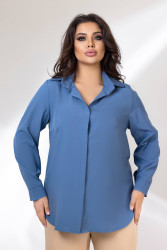 Рубашки женские БАТАЛ оптом Окси 73916854 370-1