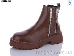 Ботинки, Super Gear оптом 058-1 brown