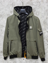 Куртки двусторонние мужские KZXN (зеленый) оптом 18304679 BL-07-2-64