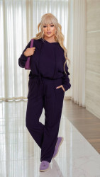 Костюмы женские БАТАЛ (dark purple) оптом Турция 06183795 421-4