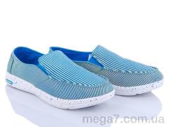 Слипоны, Class Shoes оптом WR-ESP сине-желтый