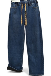 Джинси жіночі на байці MEECALOO БАТАЛ оптом