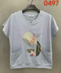 Футболки женские БАТАЛ оптом 57849023 0497-1