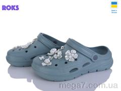Кроксы, Roks оптом 414 грін-грей
