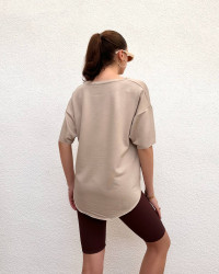 Футболки жіночі (бежевий) оптом PRENSES  