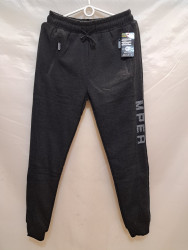 Спортивные штаны мужские на флисе (gray) оптом 87904351 6081-43