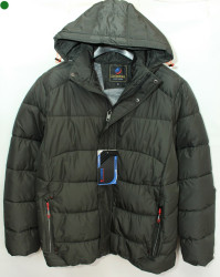 Куртки зимние мужские на флисе (khaki) оптом 94615238 A-6-6