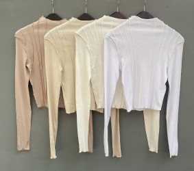 Лонгсливи (білі) жіночі оптом ---