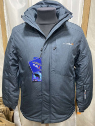Куртки зимние мужские RLX БАТАЛ (серый) оптом 47561803 712-2-13