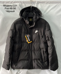 Куртки зимние мужские на меху (черный) оптом 90234687 С21-88