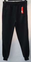 Спортивные штаны мужские на флисе (black) оптом 27163459 03-55