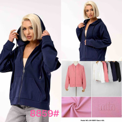 Спортивные кофты женские (розовый) оптом 93657104 8859-25