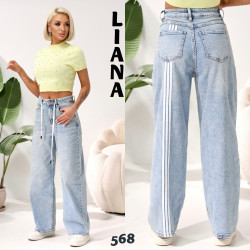 Джинсы БАГГИ женские оптом 35149720 568-9