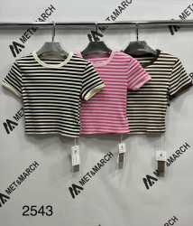 Футболки женские (розовый) оптом 60498152 2543-40