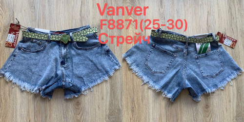 Шорты джинсовые женские VANVER оптом Vanver 23149587 F8871-26