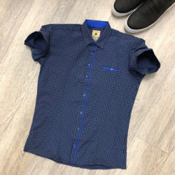 Рубашки юниор (синий) оптом 27480361 06-101