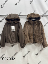 Куртки двухсторонние зимние женские оптом 10487962 S97202-17
