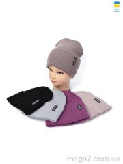 Шапка, Angelica оптом ANGELICA FM003-1 подвійна mix