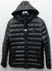 Куртки зимние кожзам мужские FUDIAO (black) оптом 50439278 6821-15
