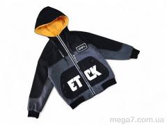 Куртка, Kids-modnik оптом 8817 сіра з жовтим