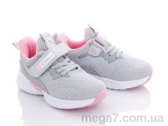 Кроссовки, Clibee оптом F862 grey-pink