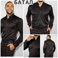 Рубашки мужские БАТАЛ оптом 62389705 Б3657 -14
