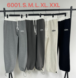 Спортивные штаны женские на флисе (серый) оптом 04875126 6001-6
