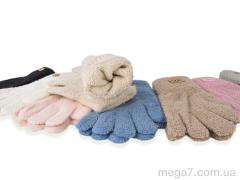 Перчатки, CAP оптом 5210 (тедді) mix