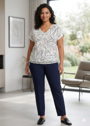 Блузки женские БАТАЛ оптом 65291874 589-1-127