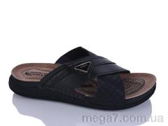 Шлепки, Oscar оптом 01-26 чорний к.